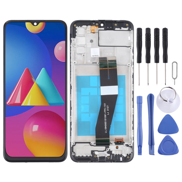 LCD Screen and Digitizer Full Assembly With Frame for Samsung Galaxy M02s (NF Version), For Samsung Galaxy M02s (NF)