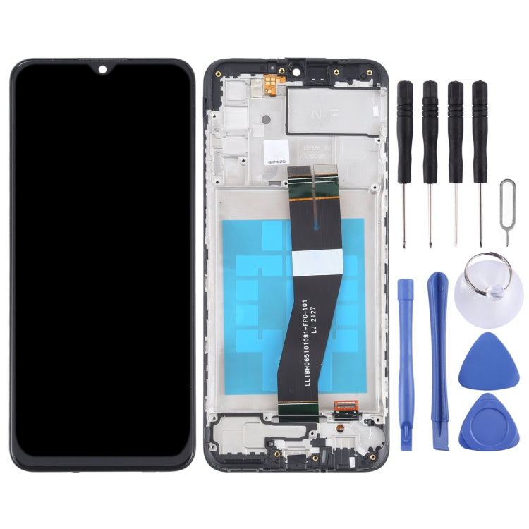 LCD Screen and Digitizer Full Assembly With Frame for Samsung Galaxy M02s (NF Version), For Samsung Galaxy M02s (NF)