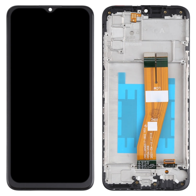 Original LCD Screen and Digitizer Full Assembly with Frame for Samsung Galaxy A03s SM-A037, For Samsung Galaxy A03s (Original)