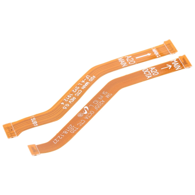For Galaxy A20 Motherboard Flex Cable + LCD Flex Cable, For Samsung Galaxy A20