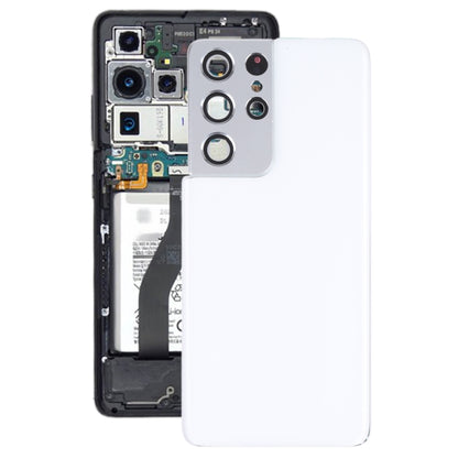 For Samsung Galaxy S21 Ultra 5G Battery Back Cover with Camera Lens Cover , For Samsung Galaxy S21 Ultra 5G(with Camera Cover)