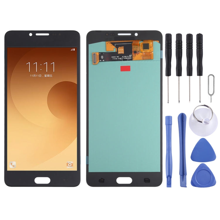 OLED Material LCD Screen and Digitizer Full Assembly for Samsung Galaxy C9 Pro SM-C9000/C900