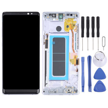 OLED Material LCD Screen and Digitizer Full Assembly with Frame for Samsung Galaxy Note 8 SM-N950