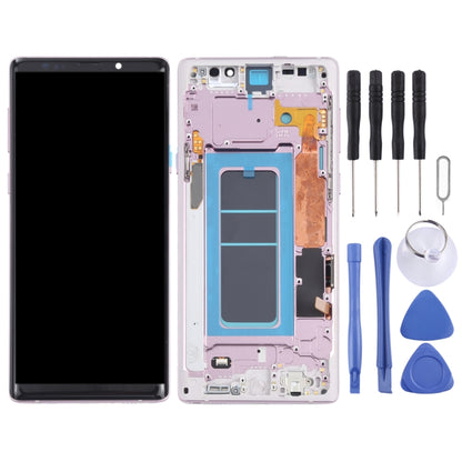 OLED Material LCD Screen and Digitizer Full Assembly with Frame for Samsung Galaxy Note9 SM-N960