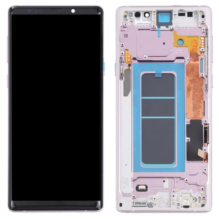 OLED Material LCD Screen and Digitizer Full Assembly with Frame for Samsung Galaxy Note9 SM-N960