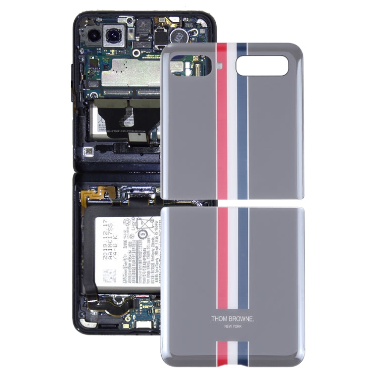 For Samsung Galaxy Z Flip 4G SM-F700 Glass Battery Back Cover , For Samsung Galaxy Z Flip 4G