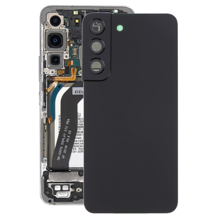 For Samsung Galaxy S22 5G SM-S901B Battery Back Cover with Camera Lens Cover , For Samsung Galaxy S22 5G