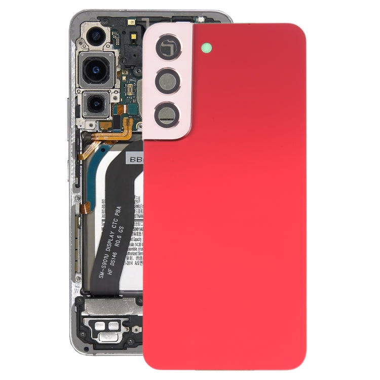 For Samsung Galaxy S22 5G SM-S901B Battery Back Cover with Camera Lens Frame, For Samsung Galaxy S22 5G
