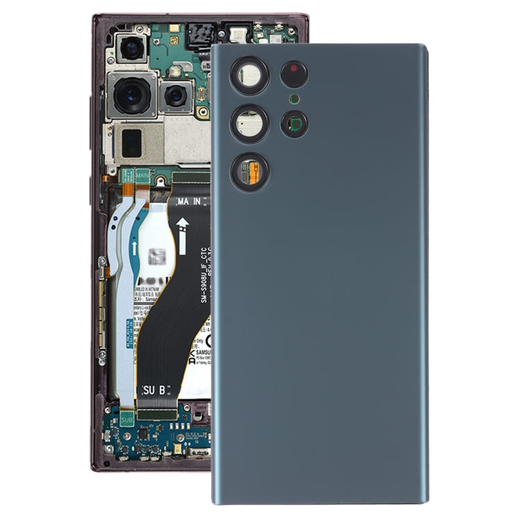 For Samsung Galaxy S22 Ultra 5G SM-S908B Battery Back Cover with Camera Lens Frame, For Samsung Galaxy S22 Ultra 5G