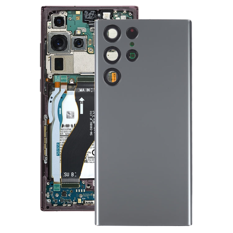 For Samsung Galaxy S22 Ultra 5G SM-S908B Battery Back Cover with Camera Lens Frame, For Samsung Galaxy S22 Ultra 5G