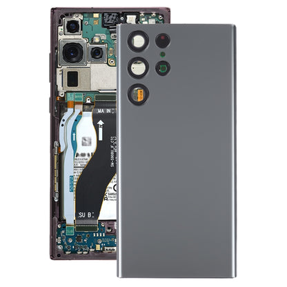For Samsung Galaxy S22 Ultra 5G SM-S908B Battery Back Cover with Camera Lens Frame, For Samsung Galaxy S22 Ultra 5G