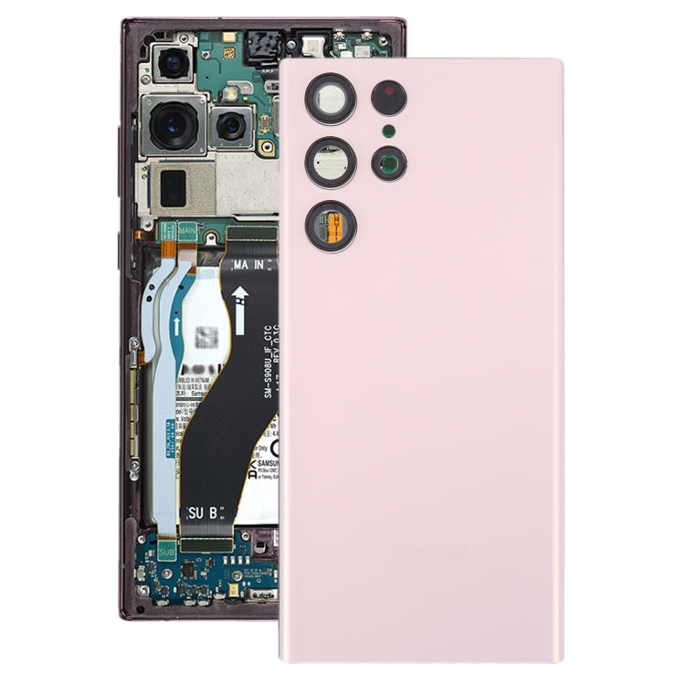 For Samsung Galaxy S22 Ultra 5G SM-S908B Battery Back Cover with Camera Lens Frame, For Samsung Galaxy S22 Ultra 5G