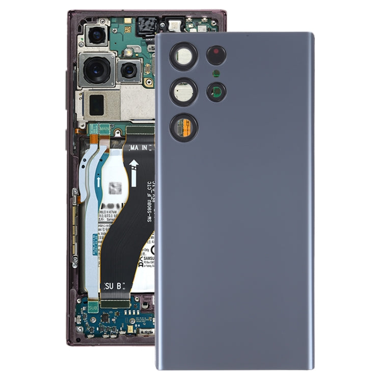 For Samsung Galaxy S22 Ultra 5G SM-S908B Battery Back Cover with Camera Lens Frame, For Samsung Galaxy S22 Ultra 5G