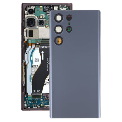 For Samsung Galaxy S22 Ultra 5G SM-S908B Battery Back Cover with Camera Lens Frame, For Samsung Galaxy S22 Ultra 5G