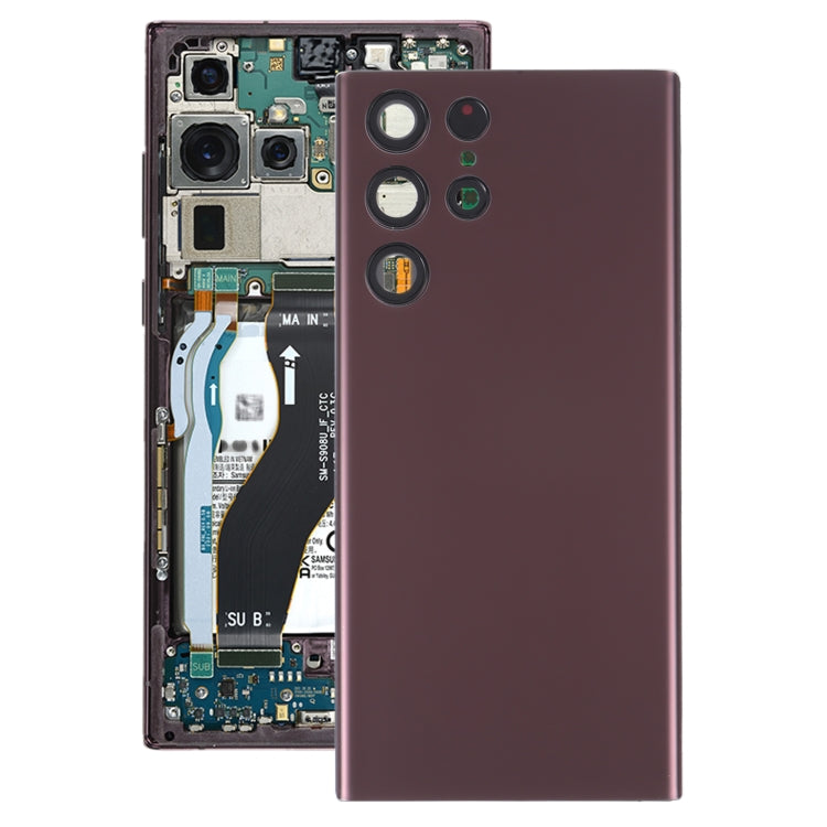 For Samsung Galaxy S22 Ultra 5G SM-S908B Battery Back Cover with Camera Lens Frame, For Samsung Galaxy S22 Ultra 5G