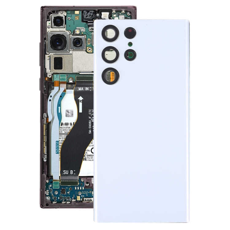 For Samsung Galaxy S22 Ultra 5G SM-S908B Battery Back Cover with Camera Lens Frame, For Samsung Galaxy S22 Ultra 5G
