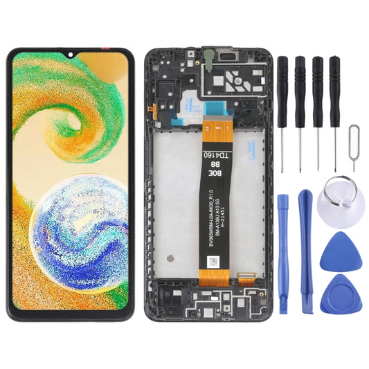 Original LCD Screen For Samsung Galaxy A04s SM-A047 Digitizer Full Assembly with Frame, For Samsung Galaxy A04s