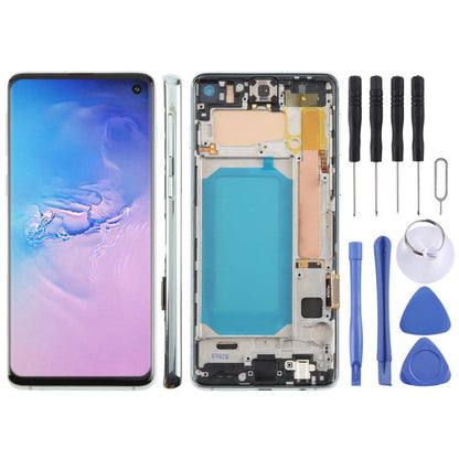 For Samsung Galaxy S10 4G SM-G973F 6.05 inch TFT LCD Screen Digitizer Full Assembly with Frame, Not Supporting Fingerprint Identification, For Samsung Galaxy S10 4G SM-G973F 6.05 inch(Not Fingerprint), For Samsung Galaxy S10 (TFT)