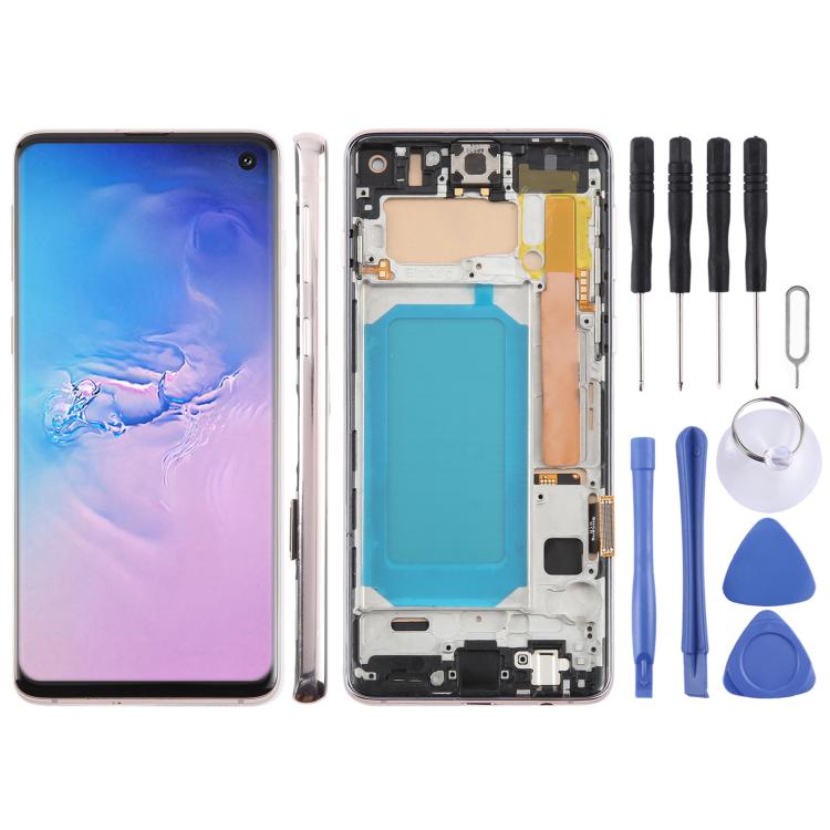 For Samsung Galaxy S10 4G SM-G973F 6.05 inch TFT LCD Screen Digitizer Full Assembly with Frame, Not Supporting Fingerprint Identification, For Samsung Galaxy S10 4G SM-G973F 6.05 inch(Not Fingerprint), For Samsung Galaxy S10 (TFT)