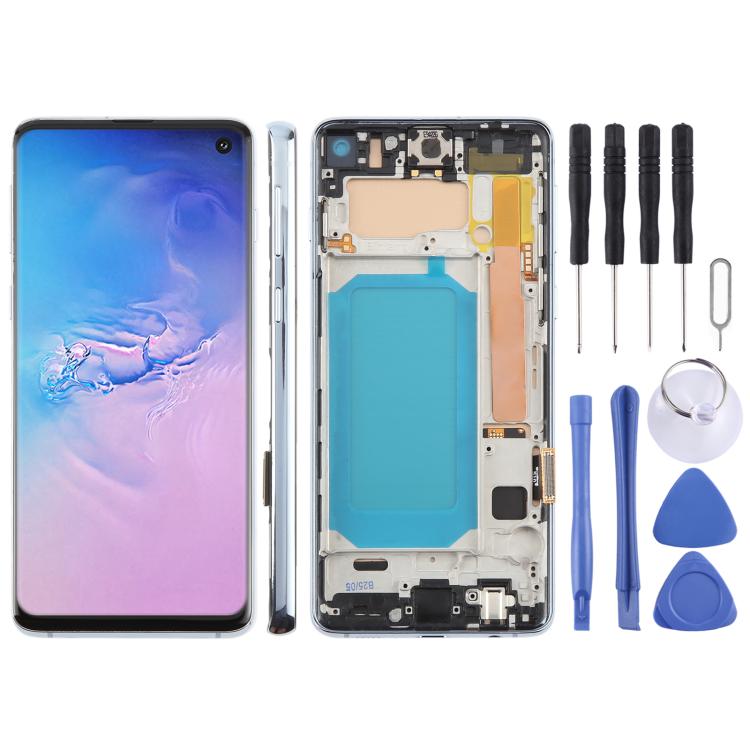 For Samsung Galaxy S10 4G SM-G973F 6.05 inch TFT LCD Screen Digitizer Full Assembly with Frame, Not Supporting Fingerprint Identification, For Samsung Galaxy S10 4G SM-G973F 6.05 inch(Not Fingerprint), For Samsung Galaxy S10 (TFT)