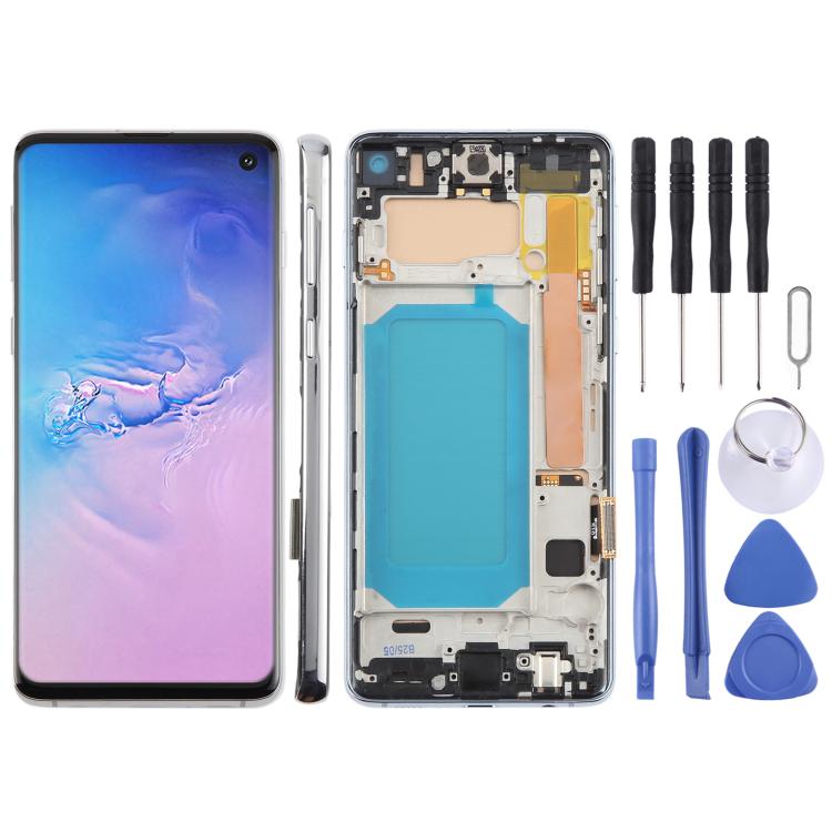 For Samsung Galaxy S10 4G SM-G973F 6.05 inch TFT LCD Screen Digitizer Full Assembly with Frame, Not Supporting Fingerprint Identification, For Samsung Galaxy S10 4G SM-G973F 6.05 inch(Not Fingerprint), For Samsung Galaxy S10 (TFT)