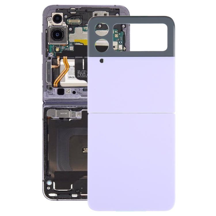 For Samsung Galaxy Z Flip4 SM-F721B Battery Back Cover with Camera Lens Cover, For Samsung Galaxy Z Flip4