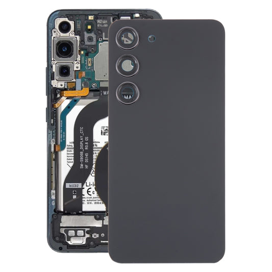For Samsung Galaxy S23 SM-S911B OEM Glass Battery Back Cover with Camera Lens Frame, For Samsung Galaxy S23 (with Camera Cover)