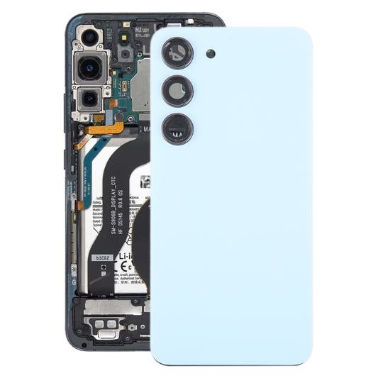 For Samsung Galaxy S23 SM-S911B OEM Glass Battery Back Cover with Camera Lens Frame, For Samsung Galaxy S23 (with Camera Cover)