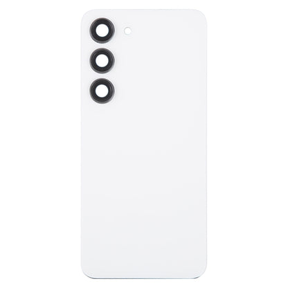 For Samsung Galaxy S23 SM-S911B OEM Glass Battery Back Cover with Camera Lens Frame, For Samsung Galaxy S23 (with Camera Cover)