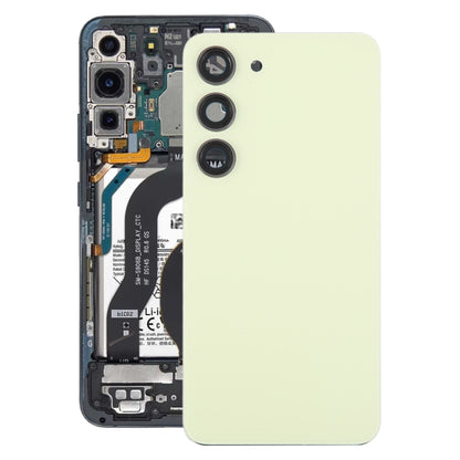 For Samsung Galaxy S23 SM-S911B OEM Glass Battery Back Cover with Camera Lens Frame, For Samsung Galaxy S23 (with Camera Cover)