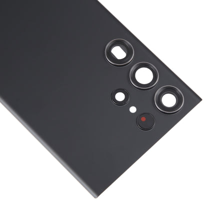 For Samsung Galaxy S23 Ultra SM-S918 Glass Battery Back Cover with Camera Lens Cover, For Samsung Galaxy S23 Ultra(with Camera Cover)