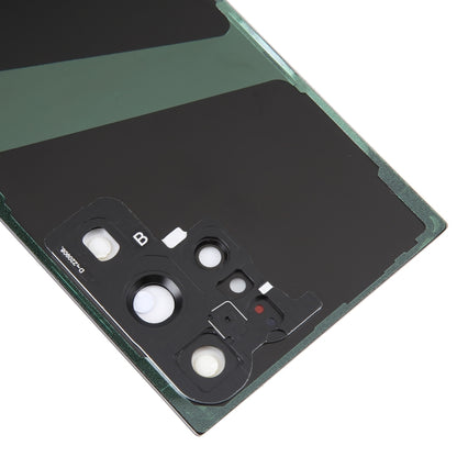 For Samsung Galaxy S23 Ultra SM-S918 Glass Battery Back Cover with Camera Lens Frame, For Samsung Galaxy S23 Ultra(with Camera Cover)