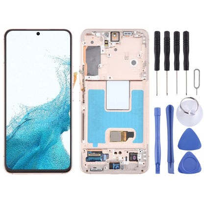 For Samsung Galaxy S22 5G SM-S901B Original LCD Screen Digitizer Full Assembly with Frame