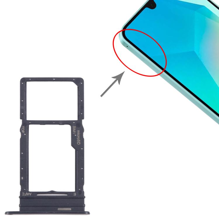 For Samsung Galaxy A16 SM-A165F Original SIM Card Tray + Micro SD Card Tray