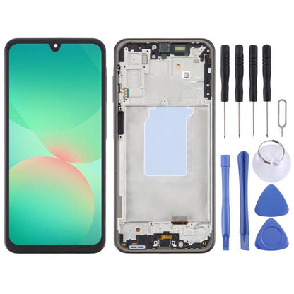 For Samsung Galaxy A26 SM-A266B 6.66 inch OLED LCD Screen Digitizer Full Assembly with Frame