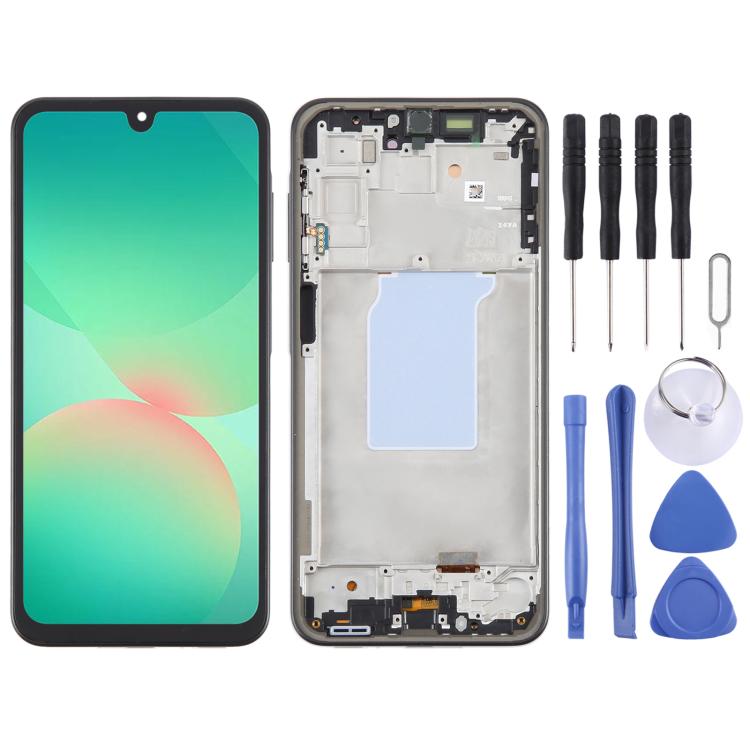For Samsung Galaxy A26 SM-A266B 6.66 inch OLED LCD Screen Digitizer Full Assembly with Frame
