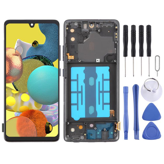 For Samsung Galaxy A51 5G SM-A516 6.36 inch OLED LCD Screen Digitizer Full Assembly with Frame, For Samsung Galaxy A51 5G 6.36 inch