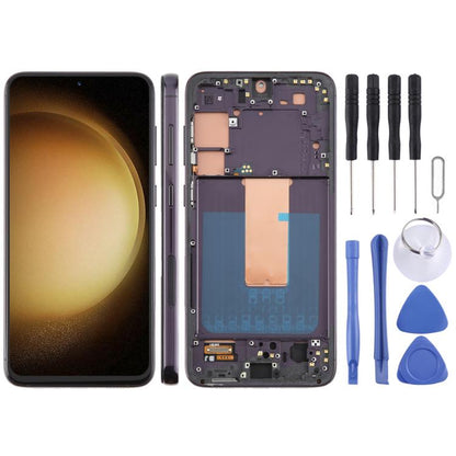 For Samsung Galaxy S23+ SM-S916B 6.43 inch TFT LCD Screen Digitizer Full Assembly with Frame, Not Supporting Fingerprint Identification