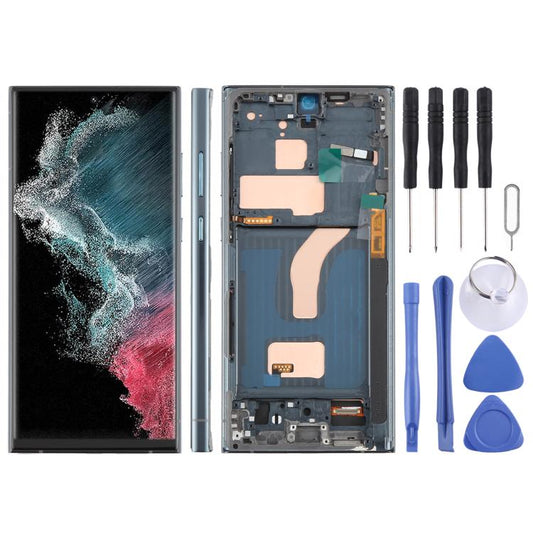 For Samsung Galaxy S22 Ultra SM-S908B 6.72 inch TFT LCD Screen Digitizer Full Assembly with Frame, Not Supporting Fingerprint Identification, For Samsung Galaxy S22 Ultra SM-S908B 6.72 inch(Not Fingerprint)