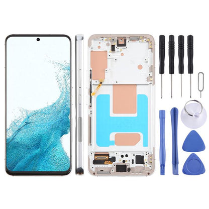 For Samsung Galaxy S22 SM-S901B 5.96 inch TFT LCD Screen Digitizer Full Assembly with Frame, Not Supporting Fingerprint Identification