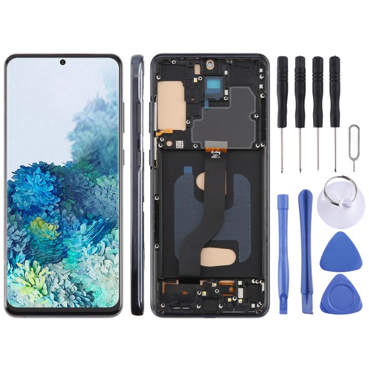 For Samsung Galaxy S20+ SM-G985F 6.58 inch TFT LCD Screen Digitizer Full Assembly with Frame, Not Supporting Fingerprint Identification