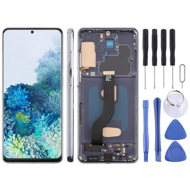 For Samsung Galaxy S20+ SM-G985F 6.58 inch TFT LCD Screen Digitizer Full Assembly with Frame, Not Supporting Fingerprint Identification