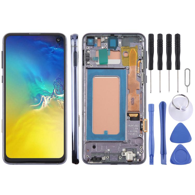 For Samsung Galaxy S10e SM-G970F 5.69 inch TFT LCD Screen Digitizer Full Assembly with Frame, Not Supporting Fingerprint Identification