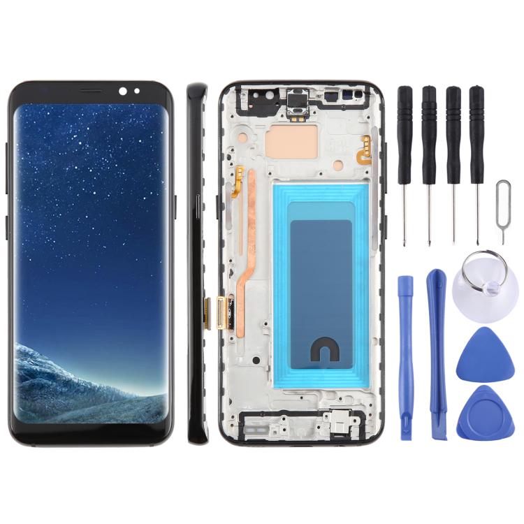 For Samsung Galaxy S8 SM-G950F 5.7 inch TFT LCD Screen Digitizer Full Assembly with Frame, For Samsung Galaxy S8 SM-G950F 5.7 inch (Not Fingerprint)