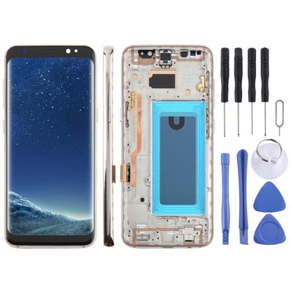 For Samsung Galaxy S8 SM-G950F 5.7 inch TFT LCD Screen Digitizer Full Assembly with Frame