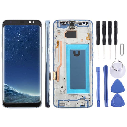 For Samsung Galaxy S8 SM-G950F 5.7 inch TFT LCD Screen Digitizer Full Assembly with Frame