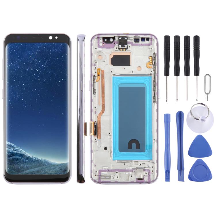 For Samsung Galaxy S8 SM-G950F 5.7 inch TFT LCD Screen Digitizer Full Assembly with Frame