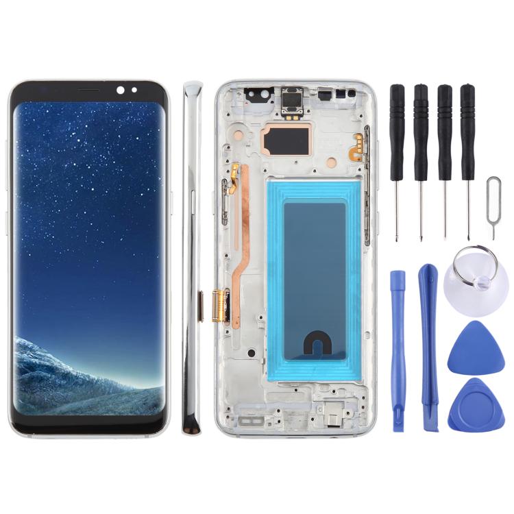 For Samsung Galaxy S8 SM-G950F 5.7 inch TFT LCD Screen Digitizer Full Assembly with Frame, For Samsung Galaxy S8 SM-G950F 5.7 inch (Not Fingerprint)