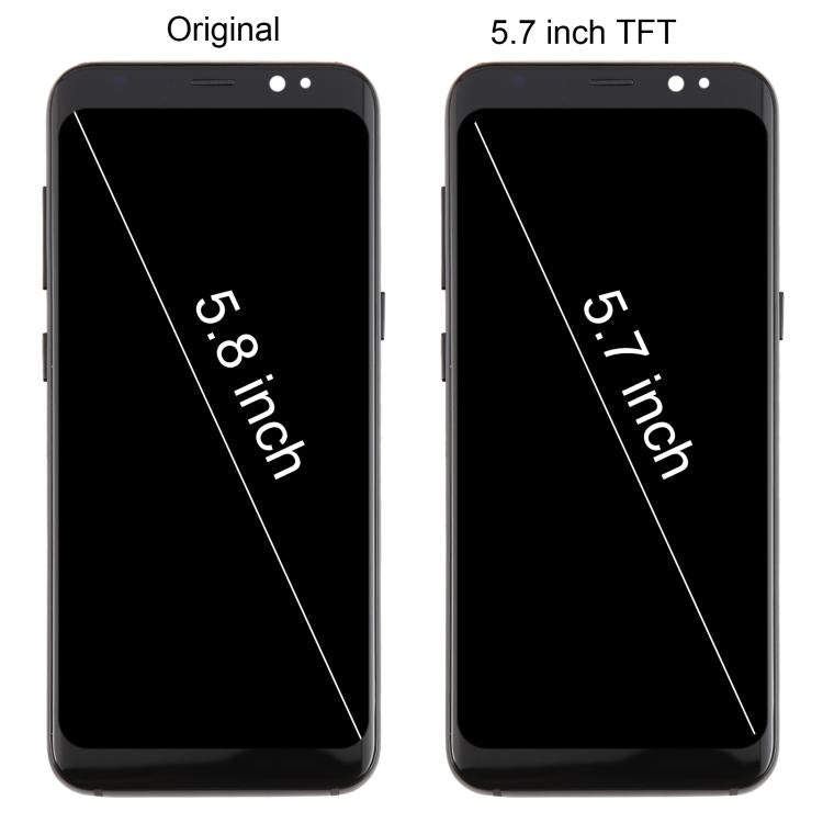 For Samsung Galaxy S8 SM-G950F 5.7 inch TFT LCD Screen Digitizer Full Assembly with Frame, For Samsung Galaxy S8 SM-G950F 5.7 inch (Not Fingerprint)