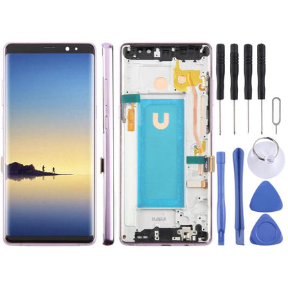 For Samsung Galaxy Note8 SM-N950F 6.25 inch TFT LCD Screen Digitizer Full Assembly with Frame, For Samsung Galaxy Note 8 SM-N950F 6.25 inch (Not Fingerprint)